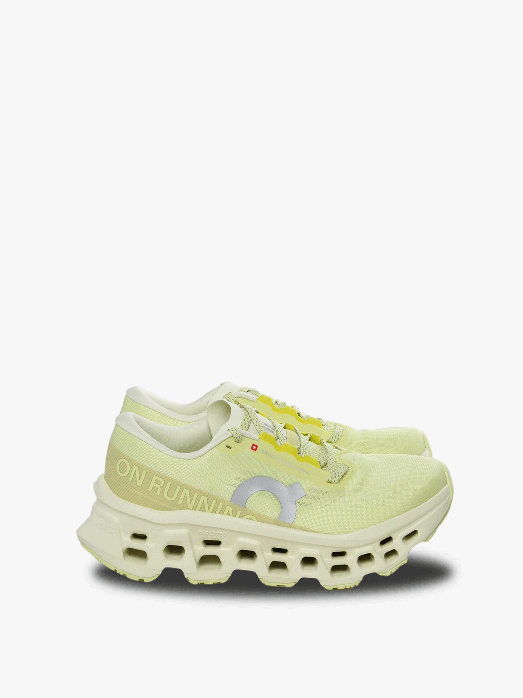 Yellow sneakers, front view