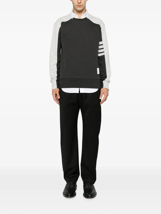 Grey knitwear, full body view