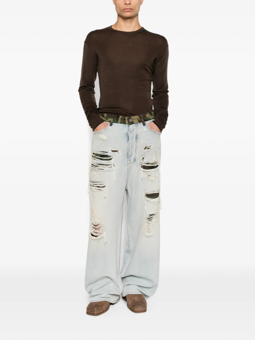 Blue jeans, full body view