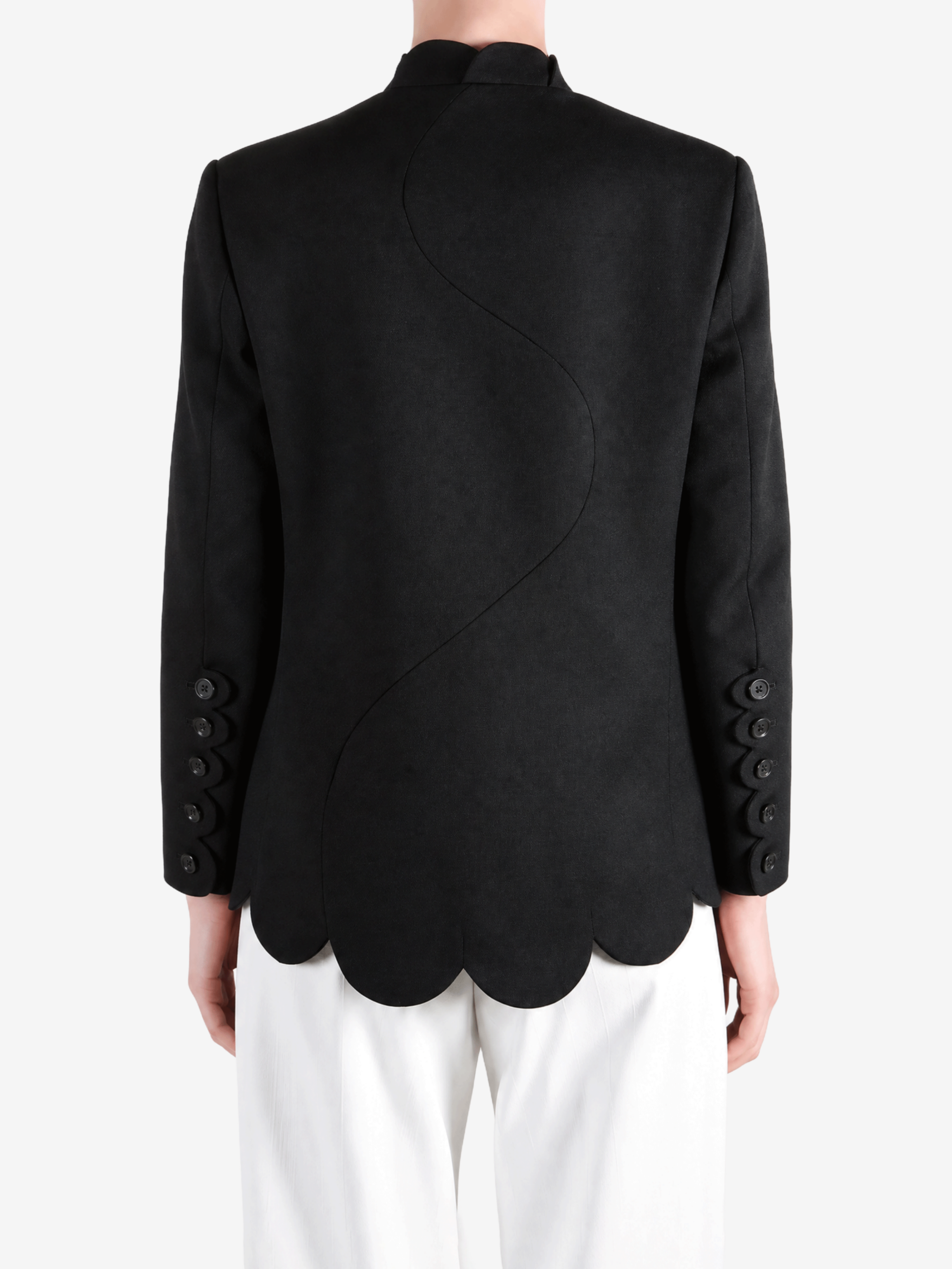 Black jacket, full body view