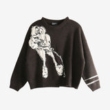 Black sweater, front view