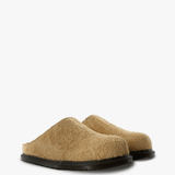 Tan shoes, front view