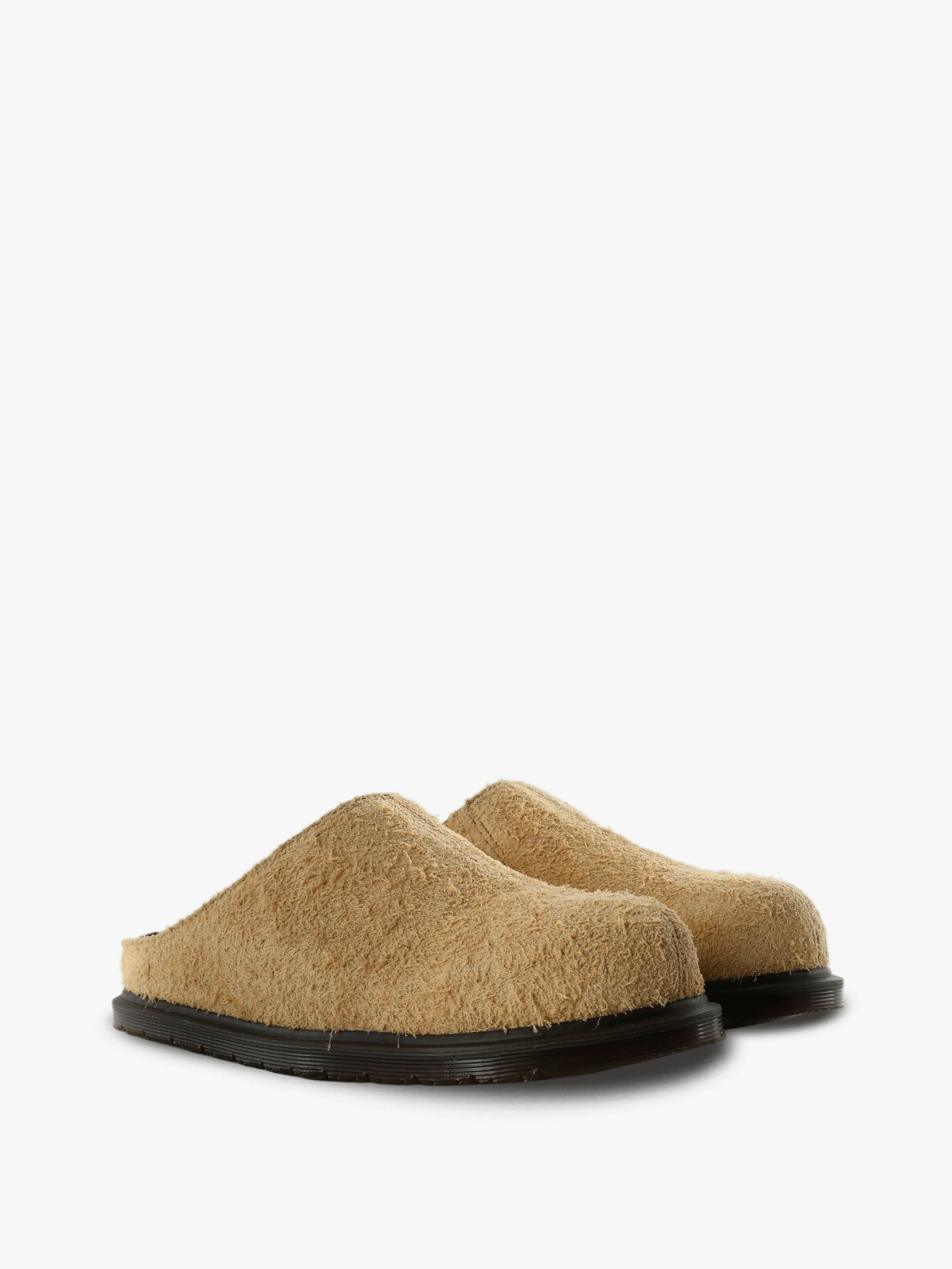 Tan shoes, front view