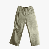 Green jeans, front view