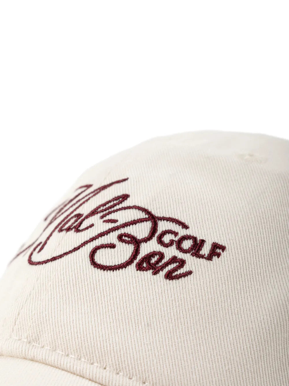 Close up of Tan hat, showing detail