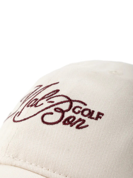 Close up of Tan hat, showing detail