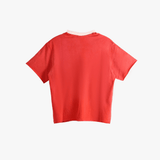 Red tee,back view