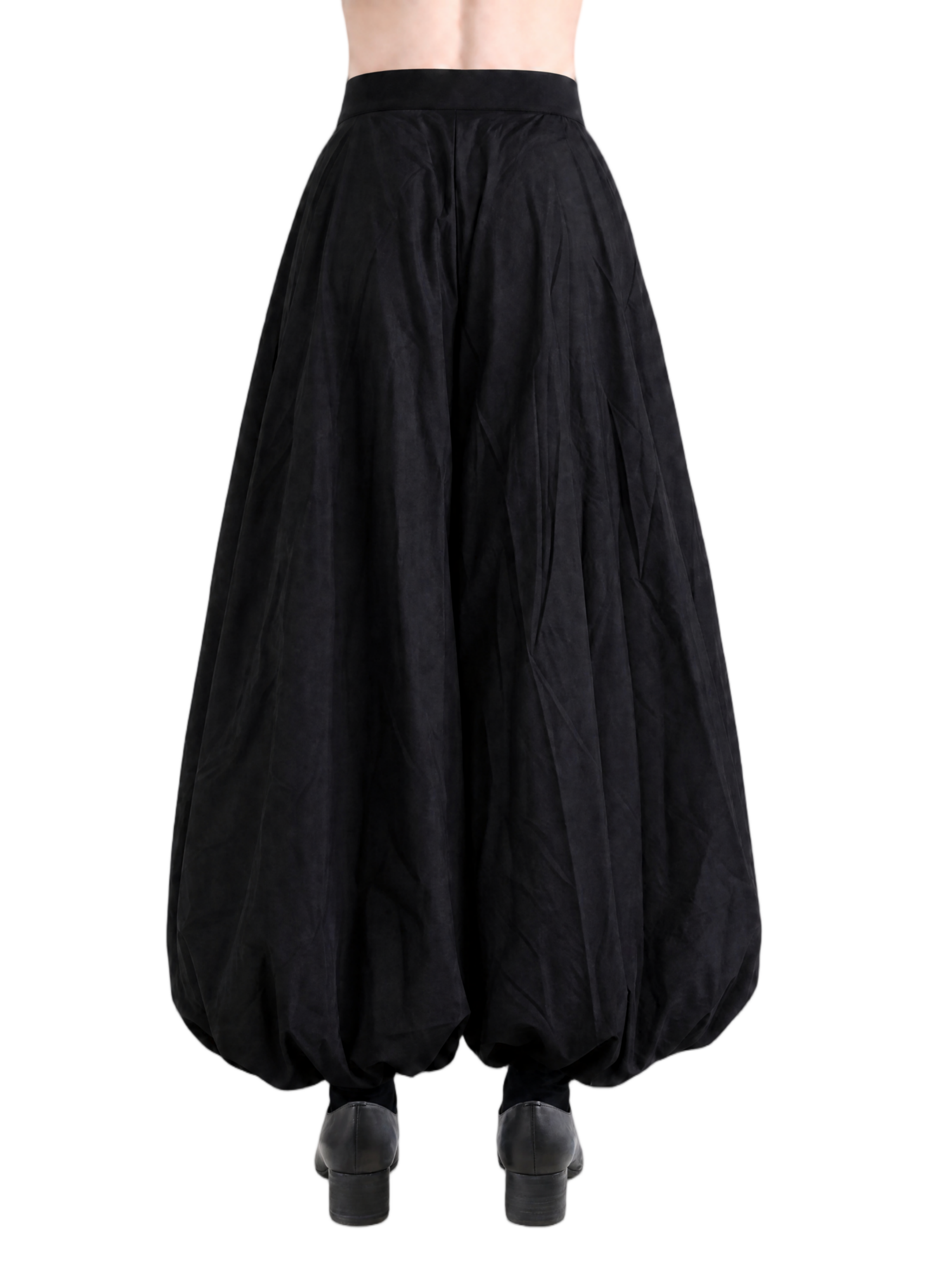 Black skirt, full body view