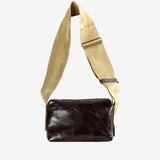 Burgundy bag, front view