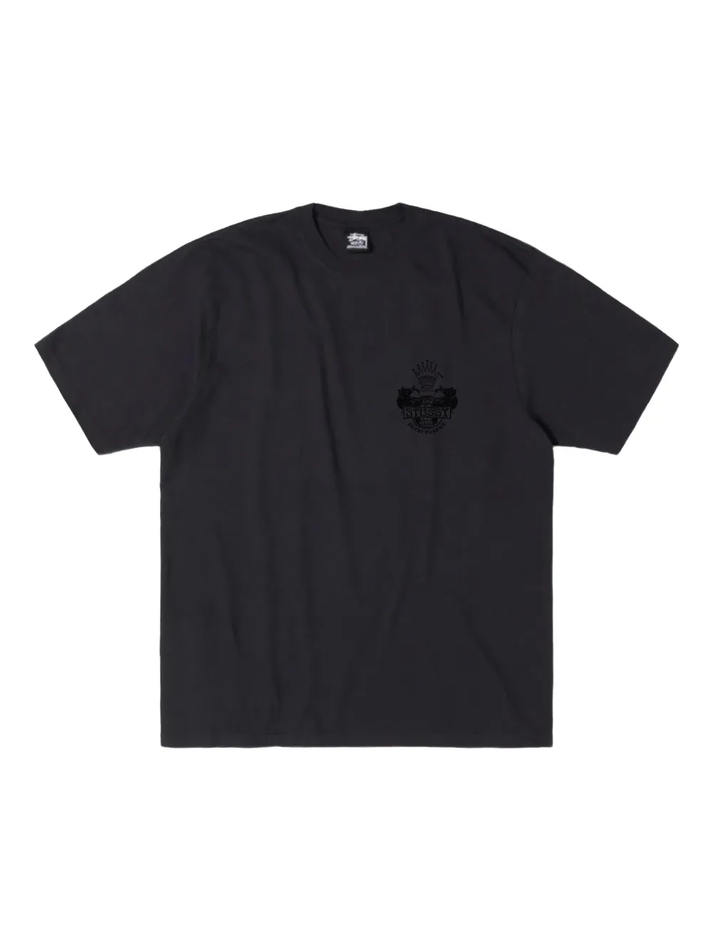 Black t-shirt,front view
