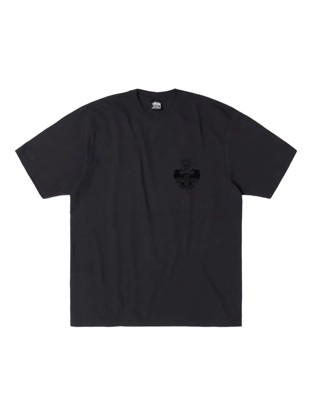 Black t-shirt,front view