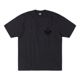Black t-shirt,front view
