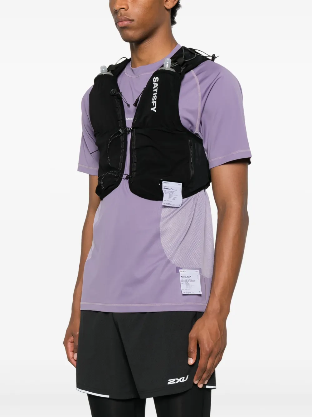 Black activewear worn by a person, showing the activewear fit