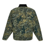 Green jacket, back view