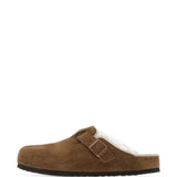BIRKENSTOCK - Unisex Boston Shearling Suede Regular Sandals