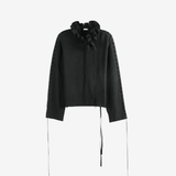 Black hoodie, front view
