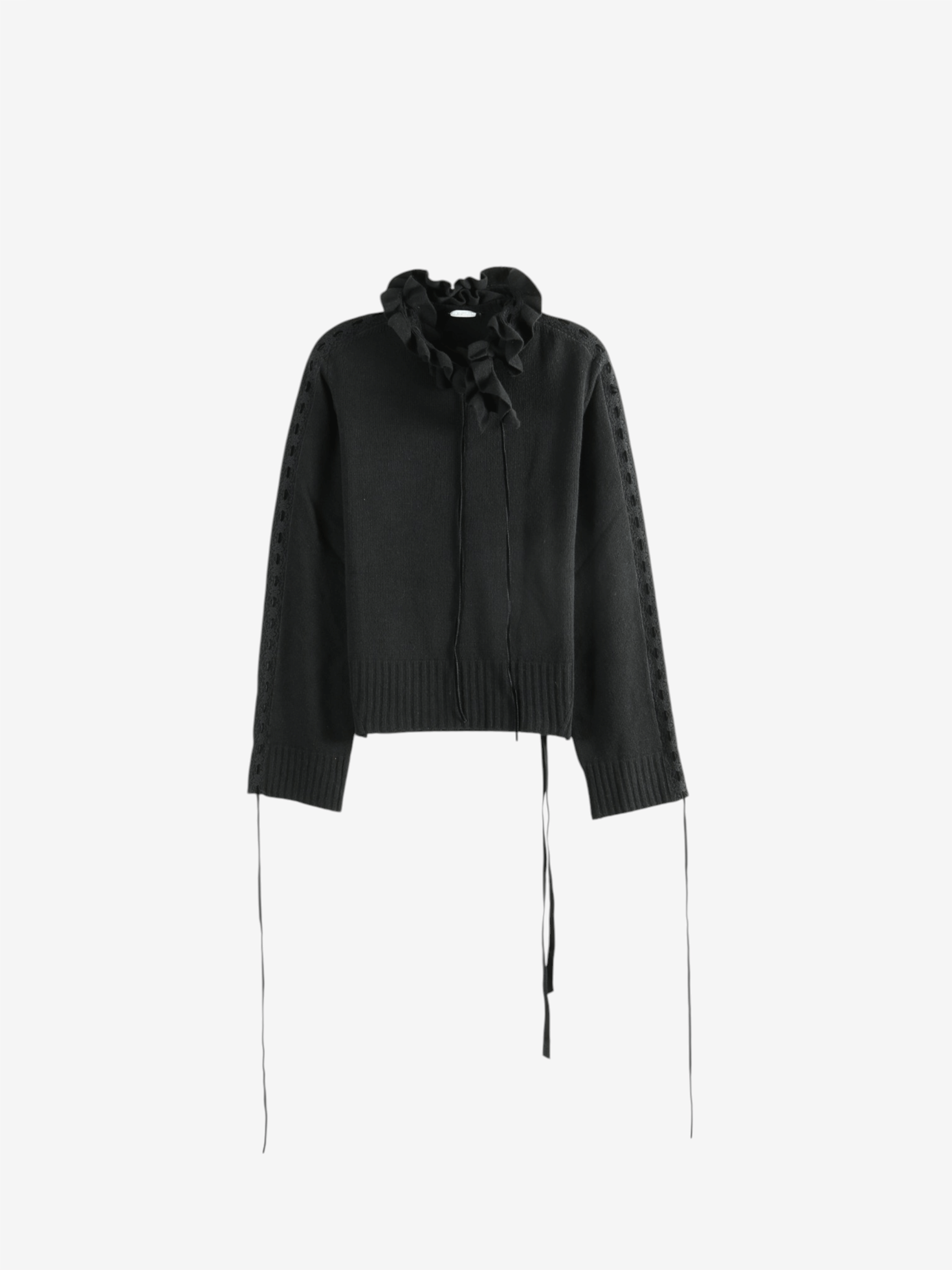 Black hoodie, front view