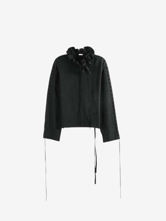 Black hoodie, front view