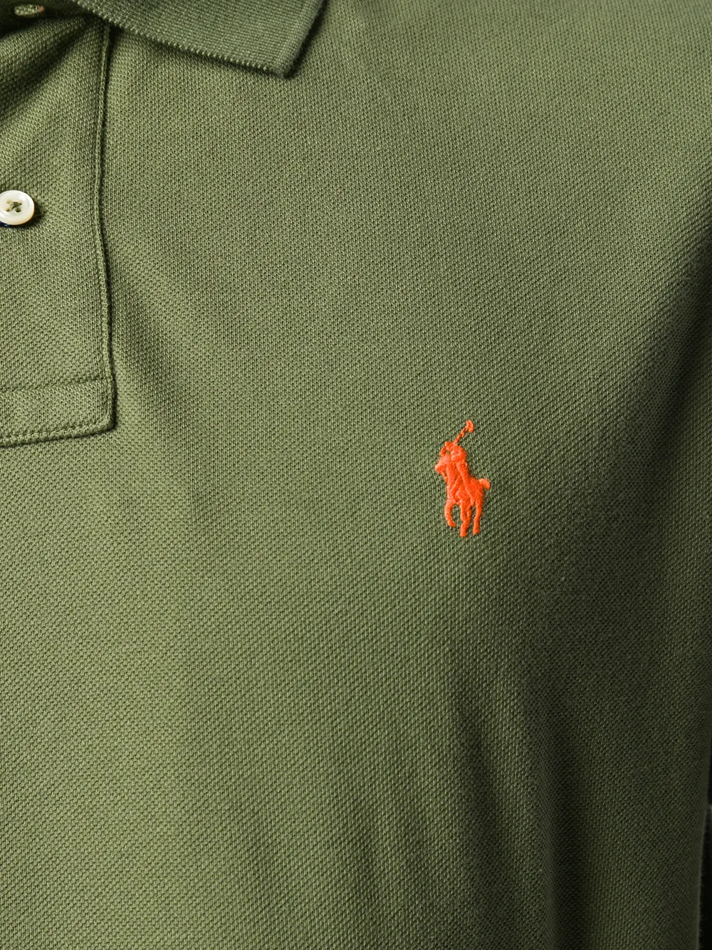 Close up of green t-shirt , showing texture of the Cotton fabric