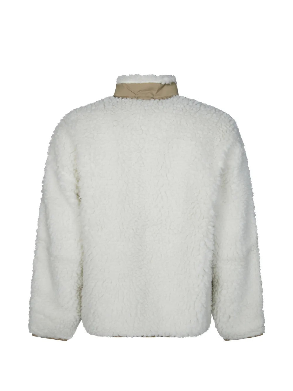 Tan jacket, back view