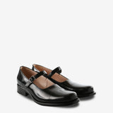 Black flats, side view