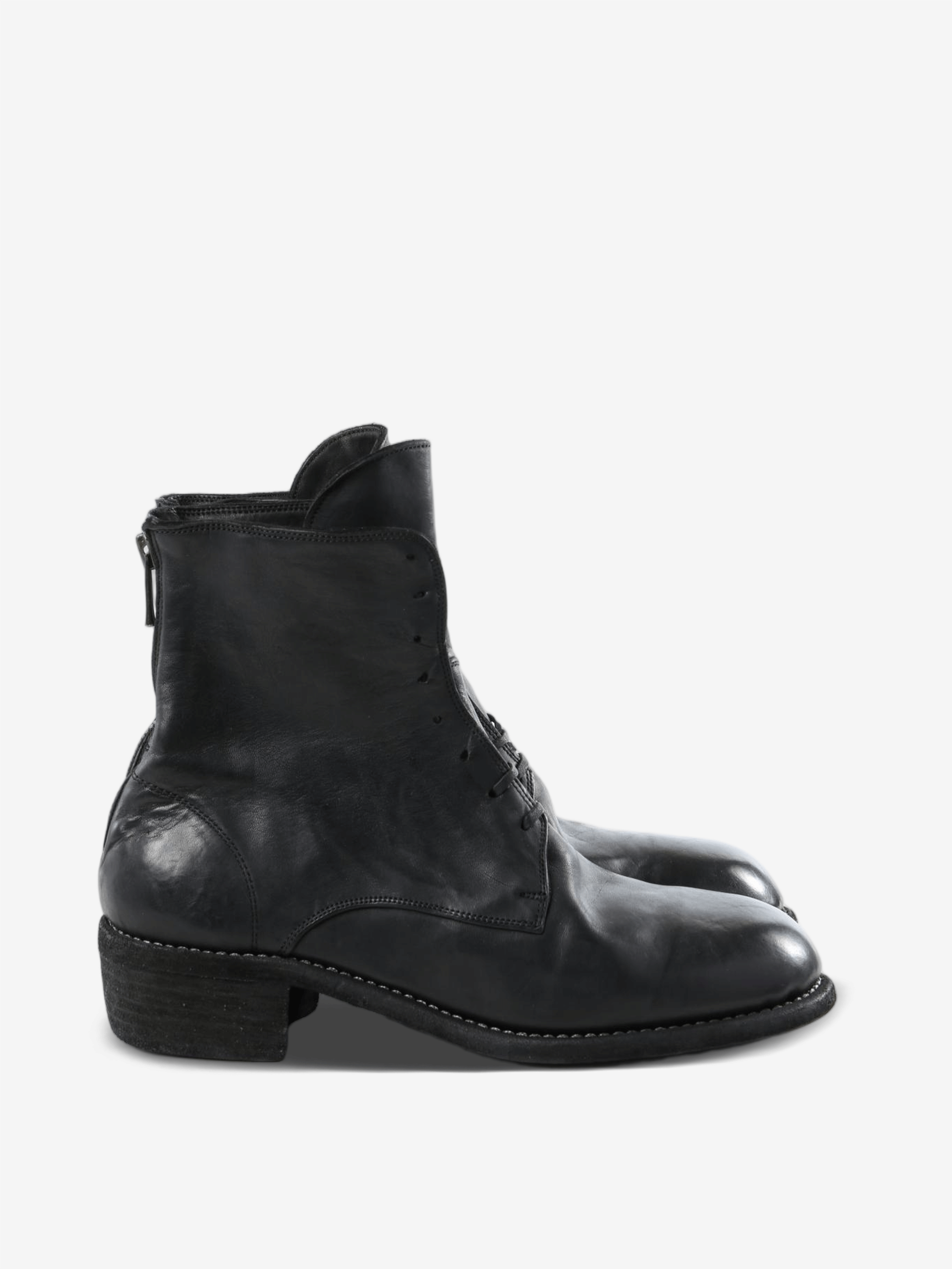 Black boots, side view