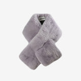 Grey scarves, front view