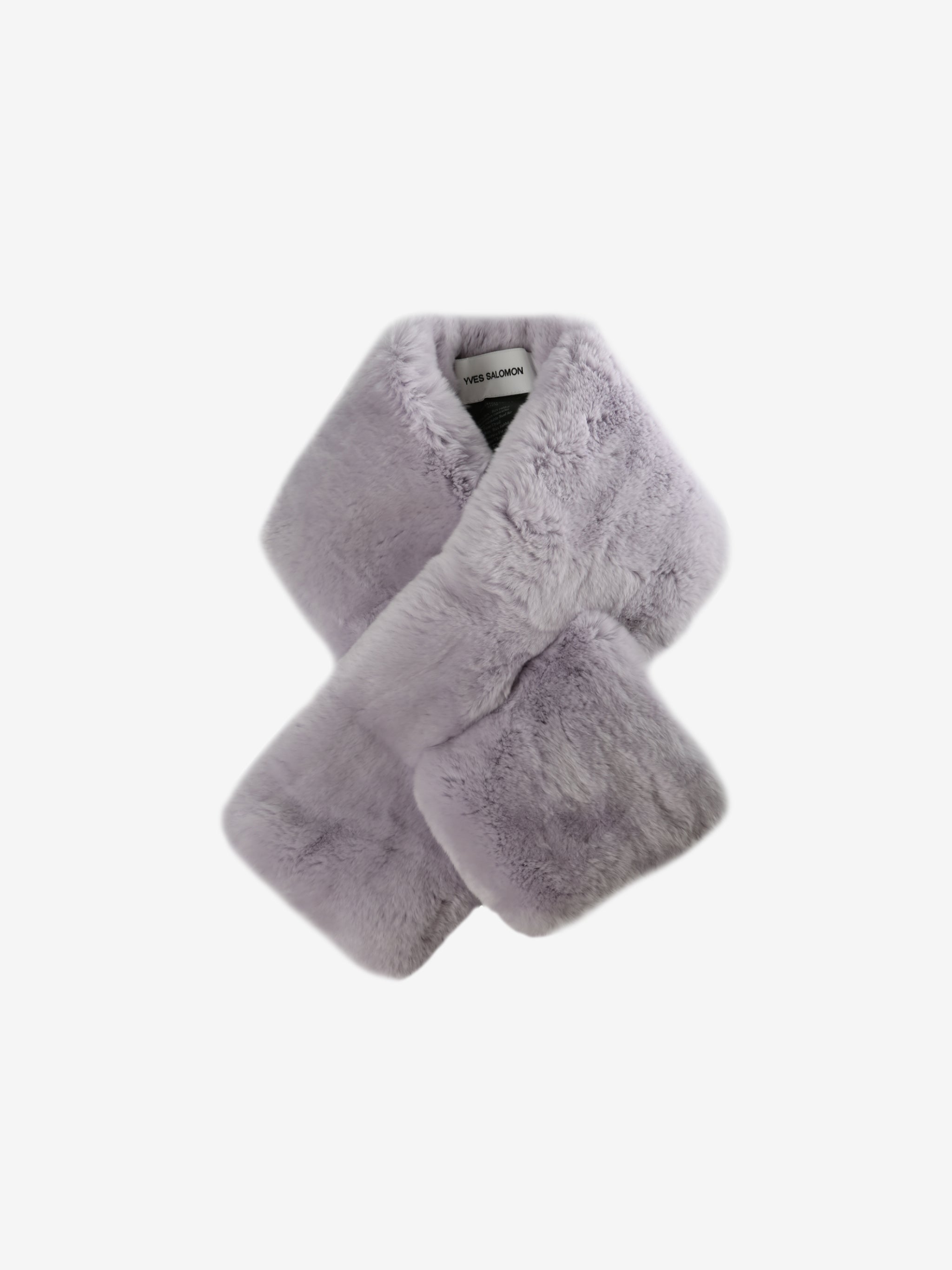 Grey scarves, front view