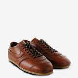 Brown shoes, front view