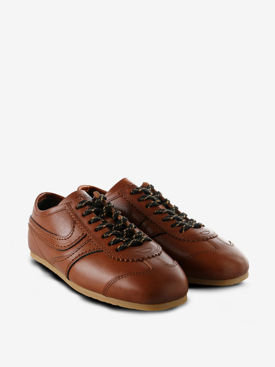 Brown shoes, front view