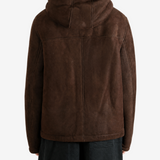 Brown jacket, full body view
