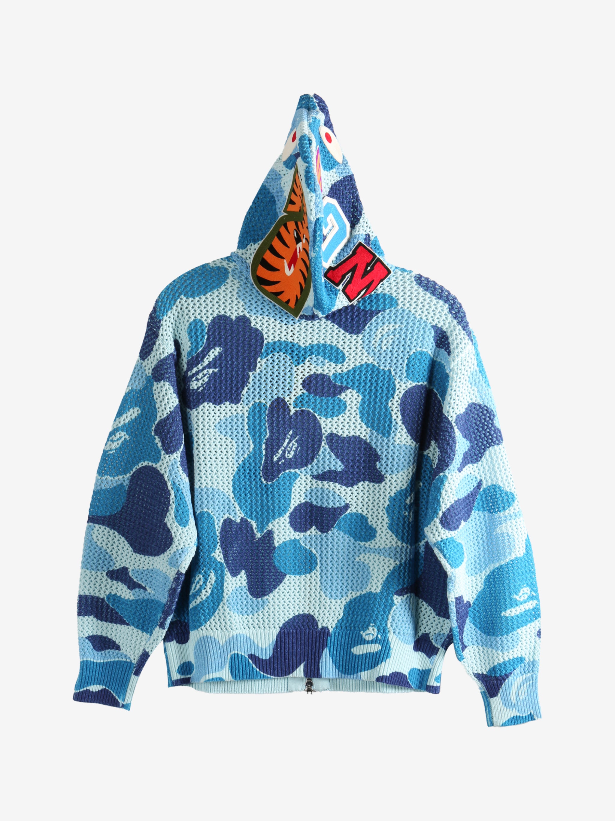 Blue hoodie,back view