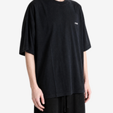 Black t-shirt, full body view