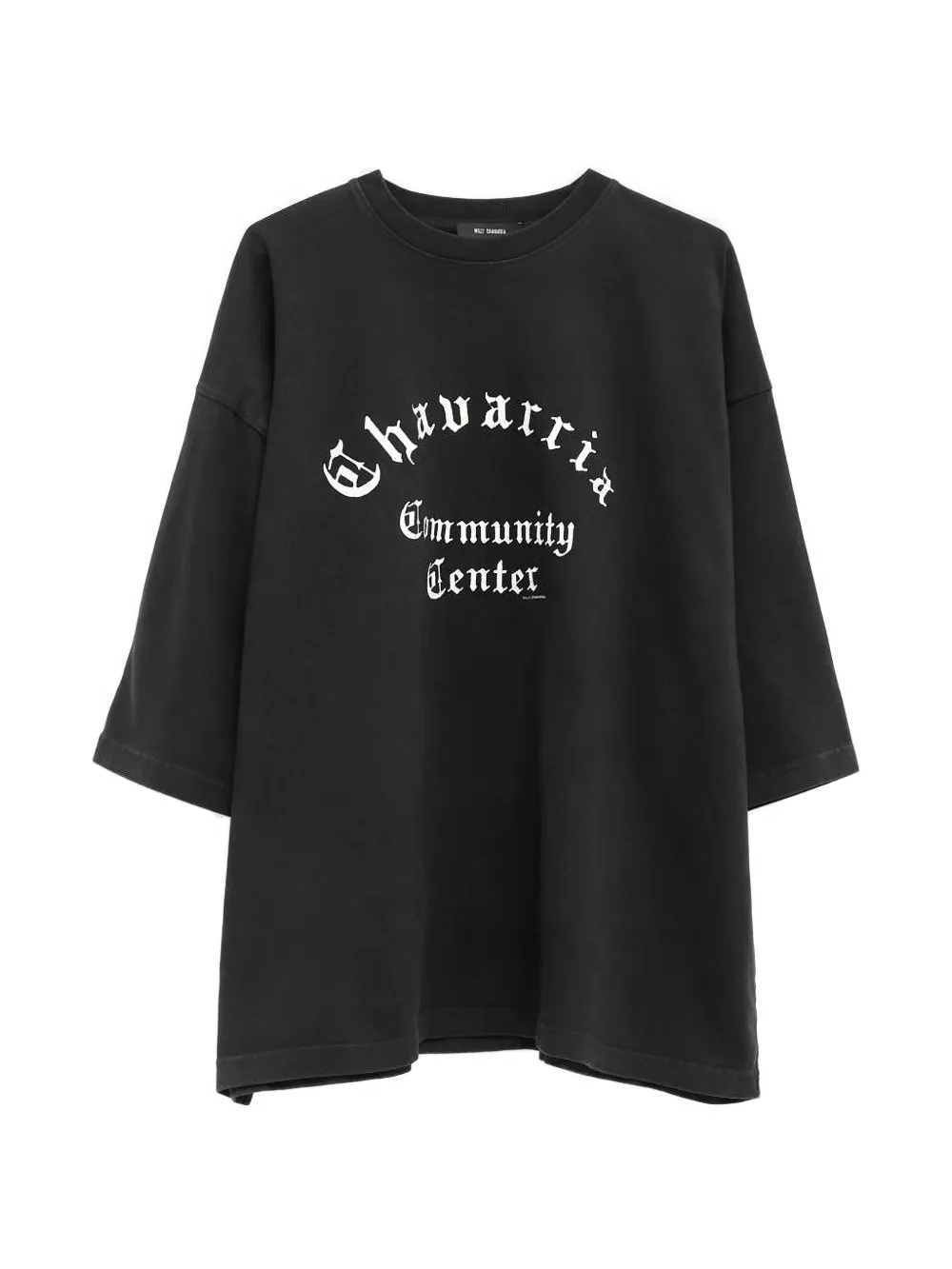 black t-shirts,front view