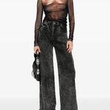 Black top, full body view