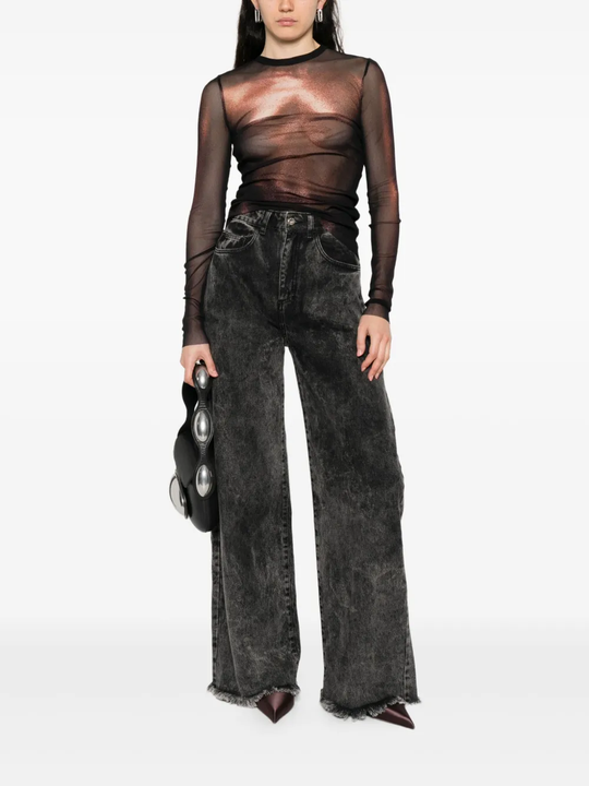 Black top, full body view