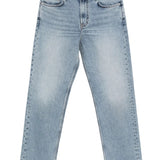Blue jeans, front view