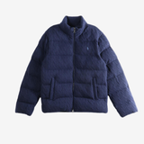Navy knitwear, front view