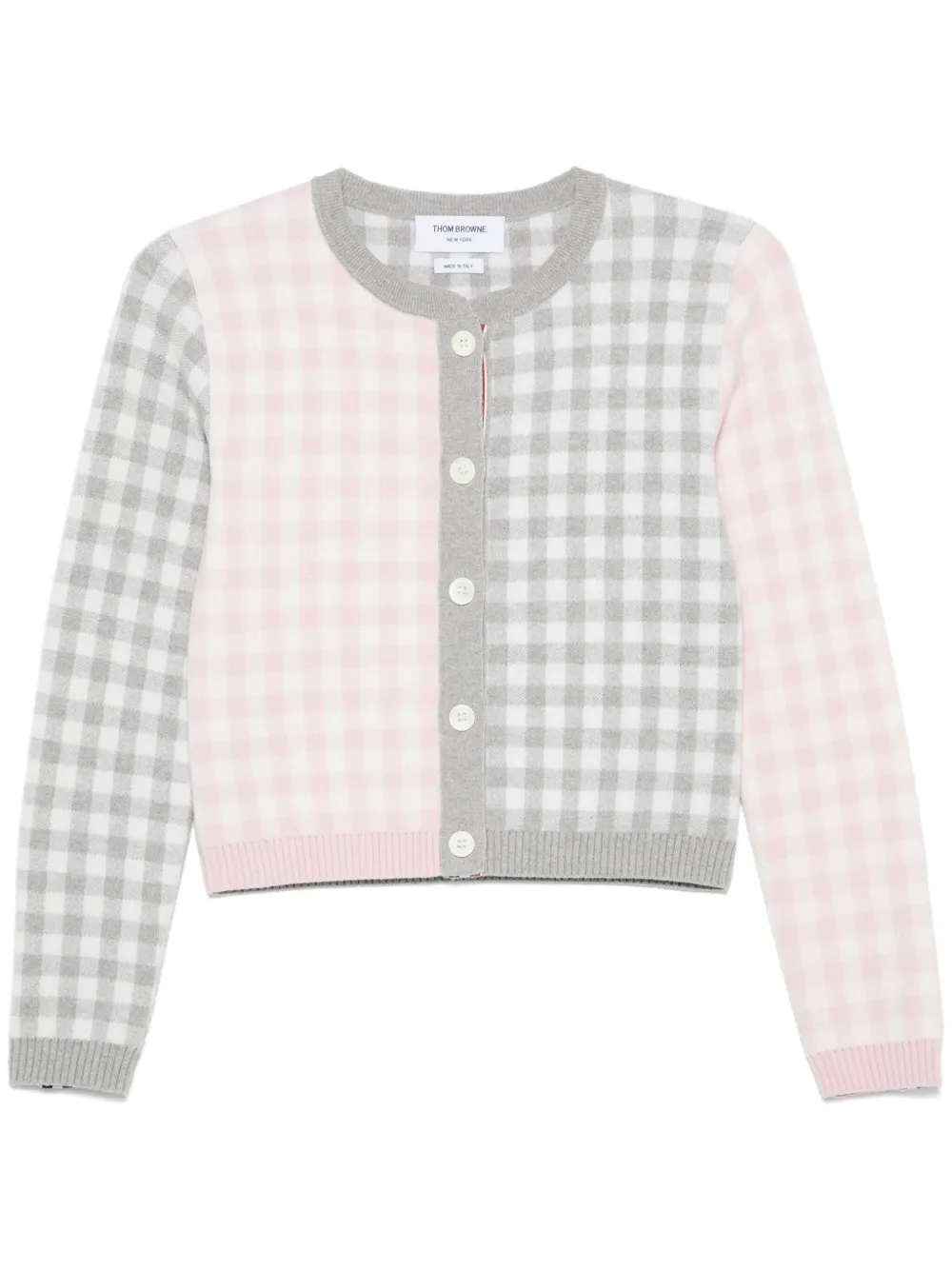 Grey knitwear, front view