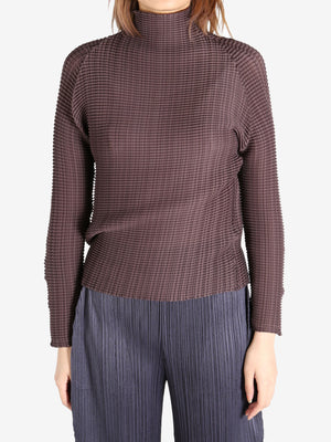 ISSEY MIYAKE - Women Wooly Pleats-56 Shirt