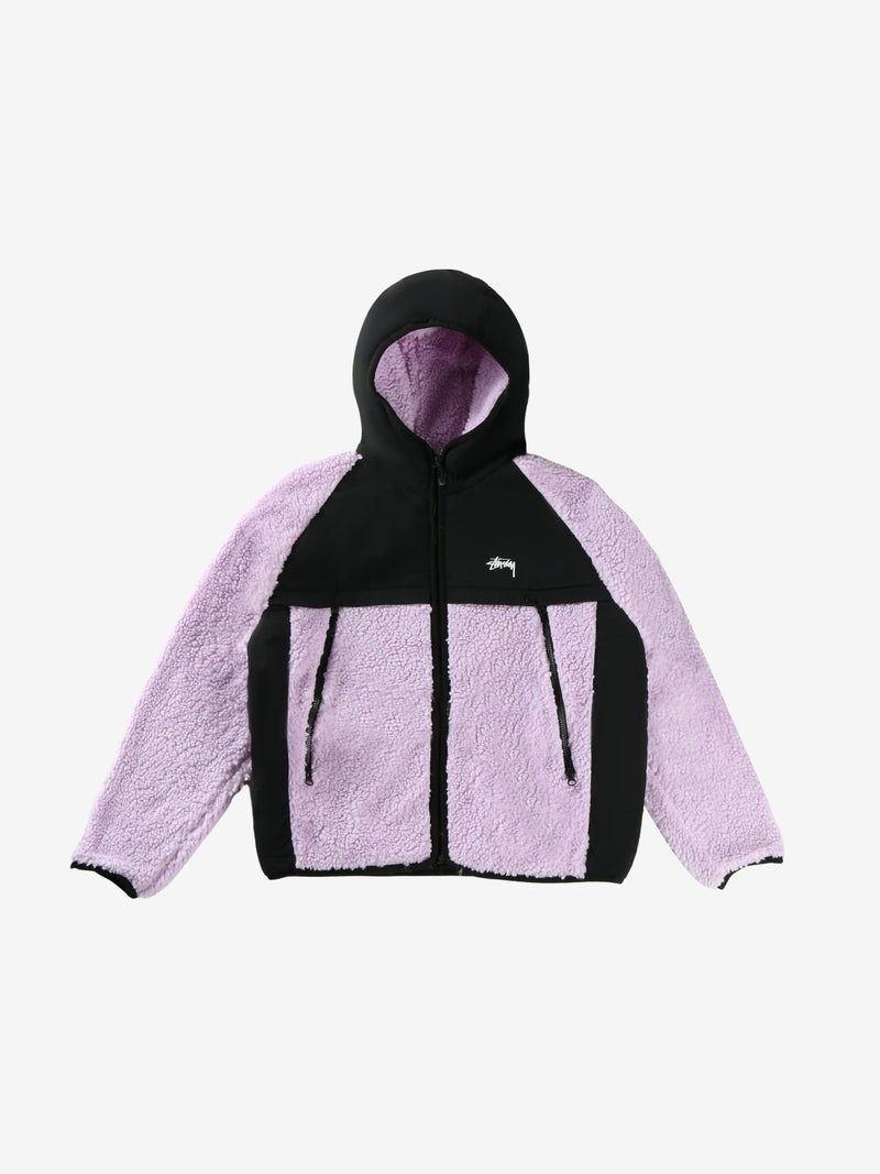 STUSSY - Men Sherpa Paneled Hooded Jacket