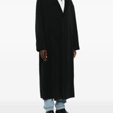 Black coat,full body view