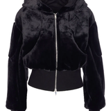 Black coat,front view