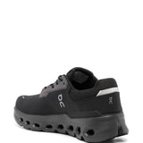 Black sneaker, back view