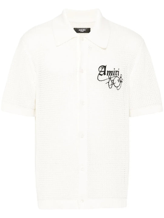 White knitwear, front view