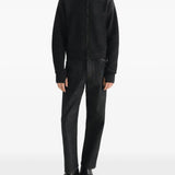 Black knitwear, full body view