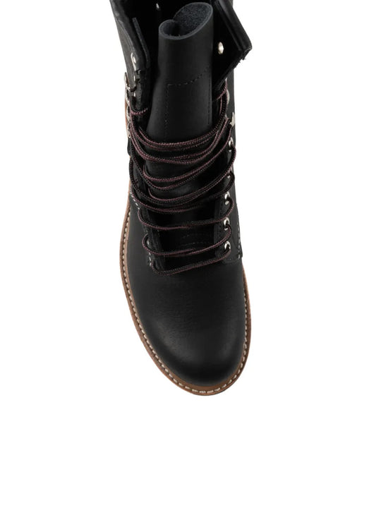 Black boots, front view