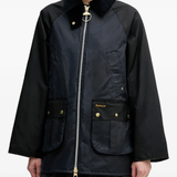 Black jacket worn by a person, showing the jacket fit