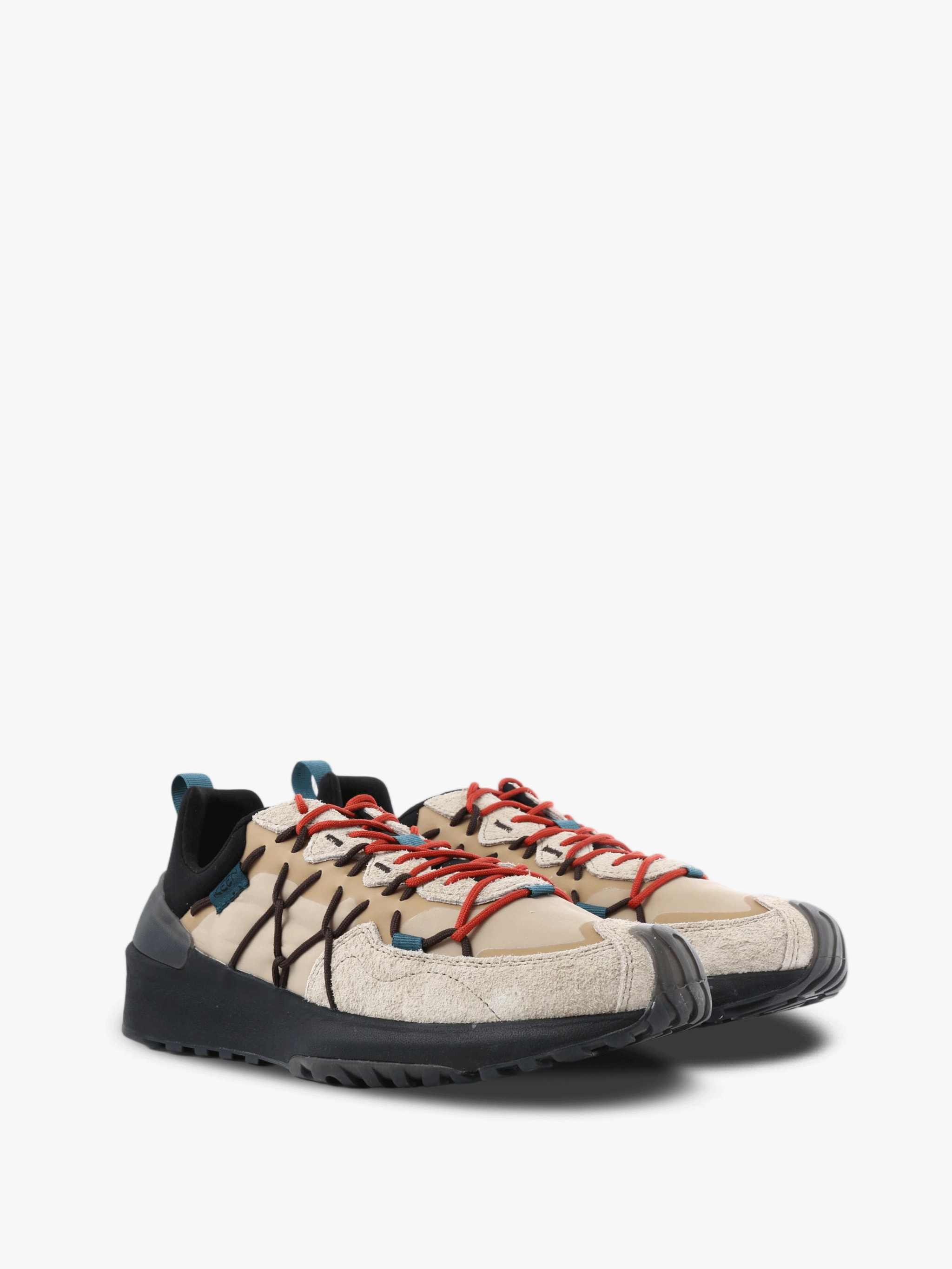 Tan shoes, front view