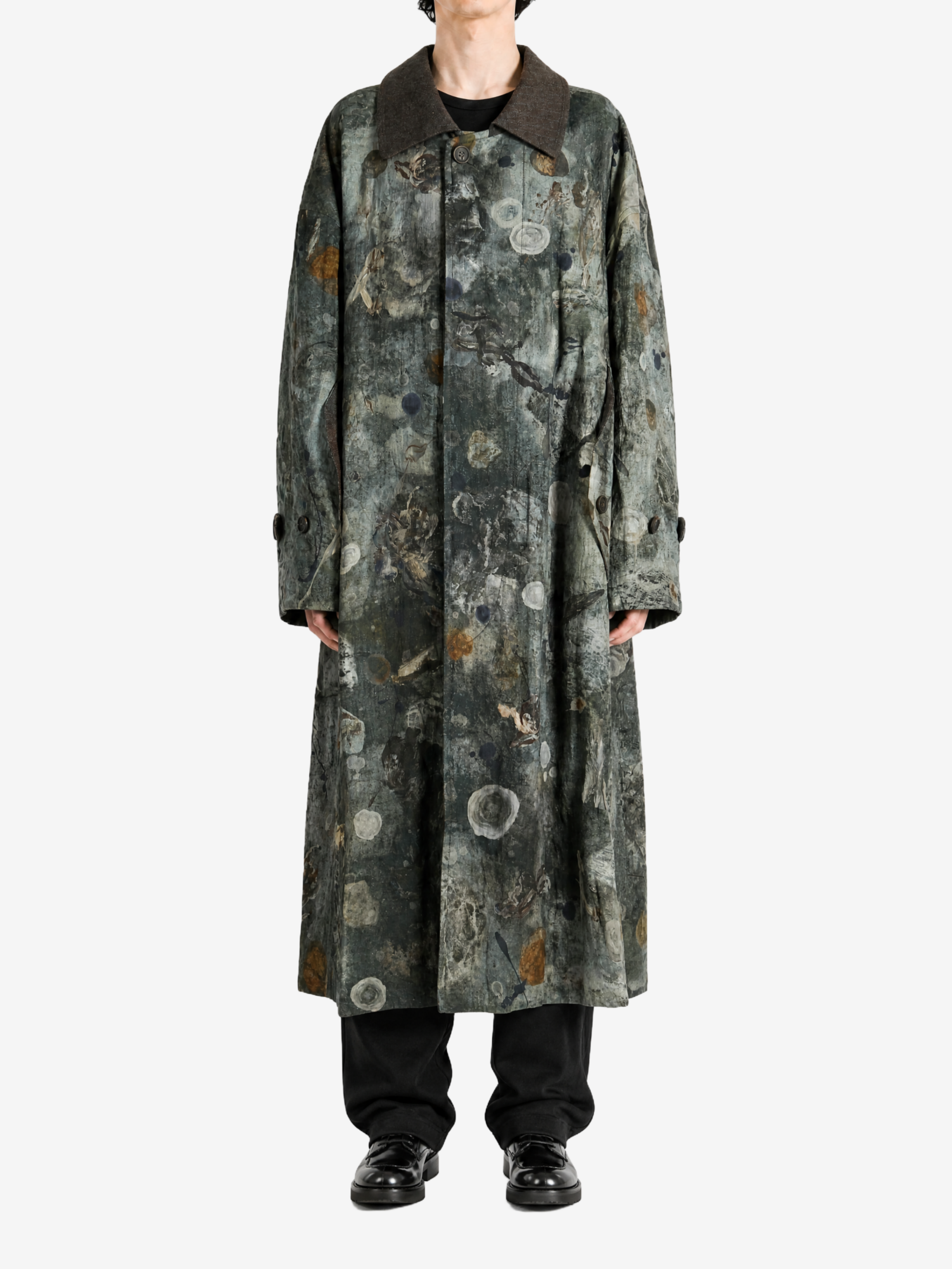 Green jacket, full body view